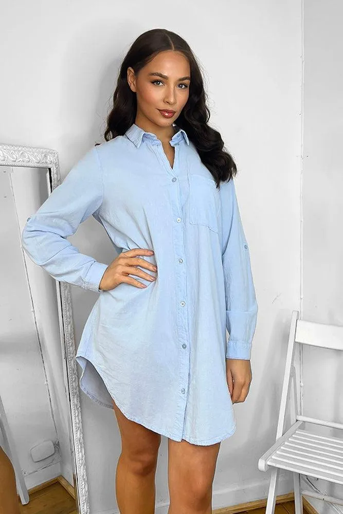 100% Cotton Longline Shirt