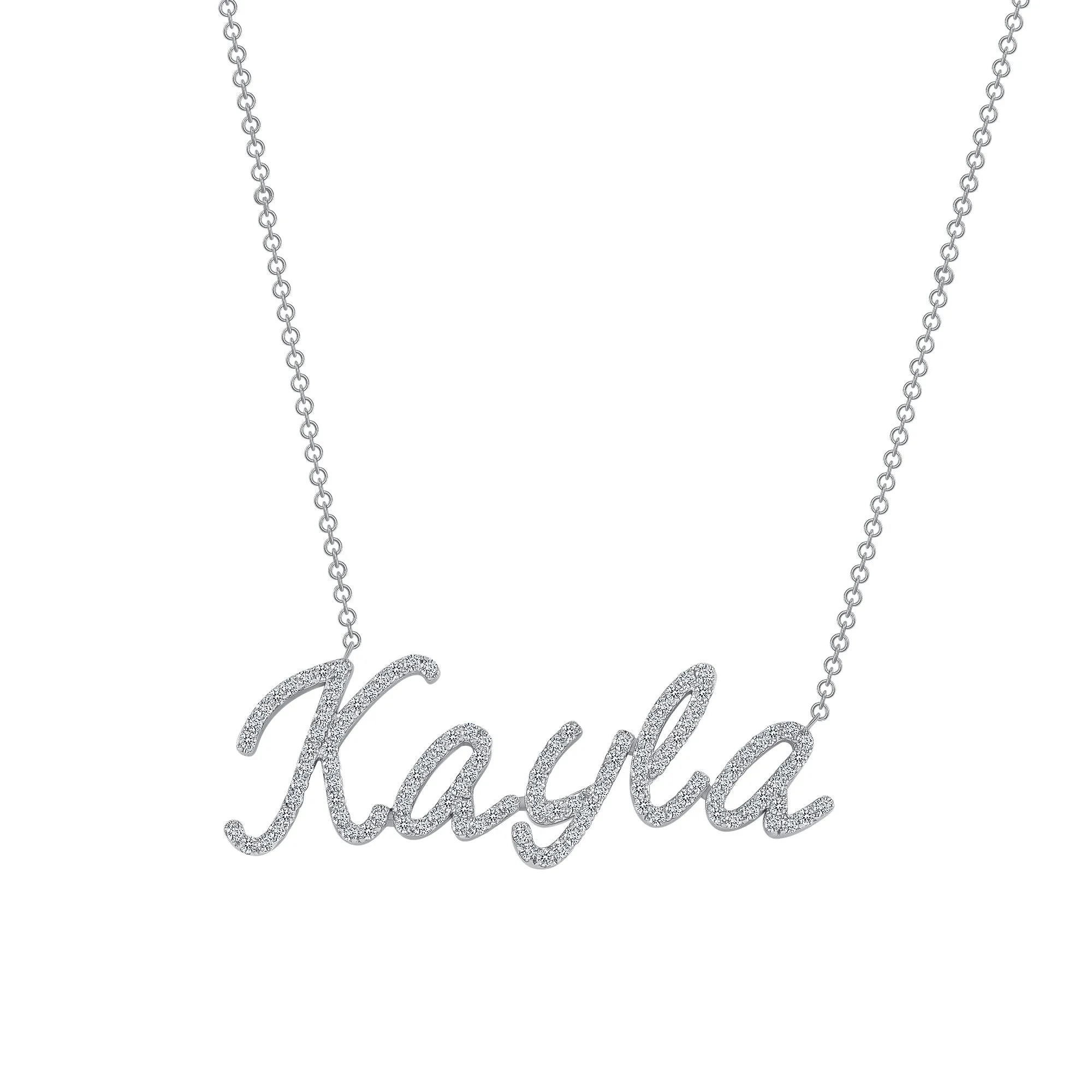 14K Gold Large Custom Name Necklace