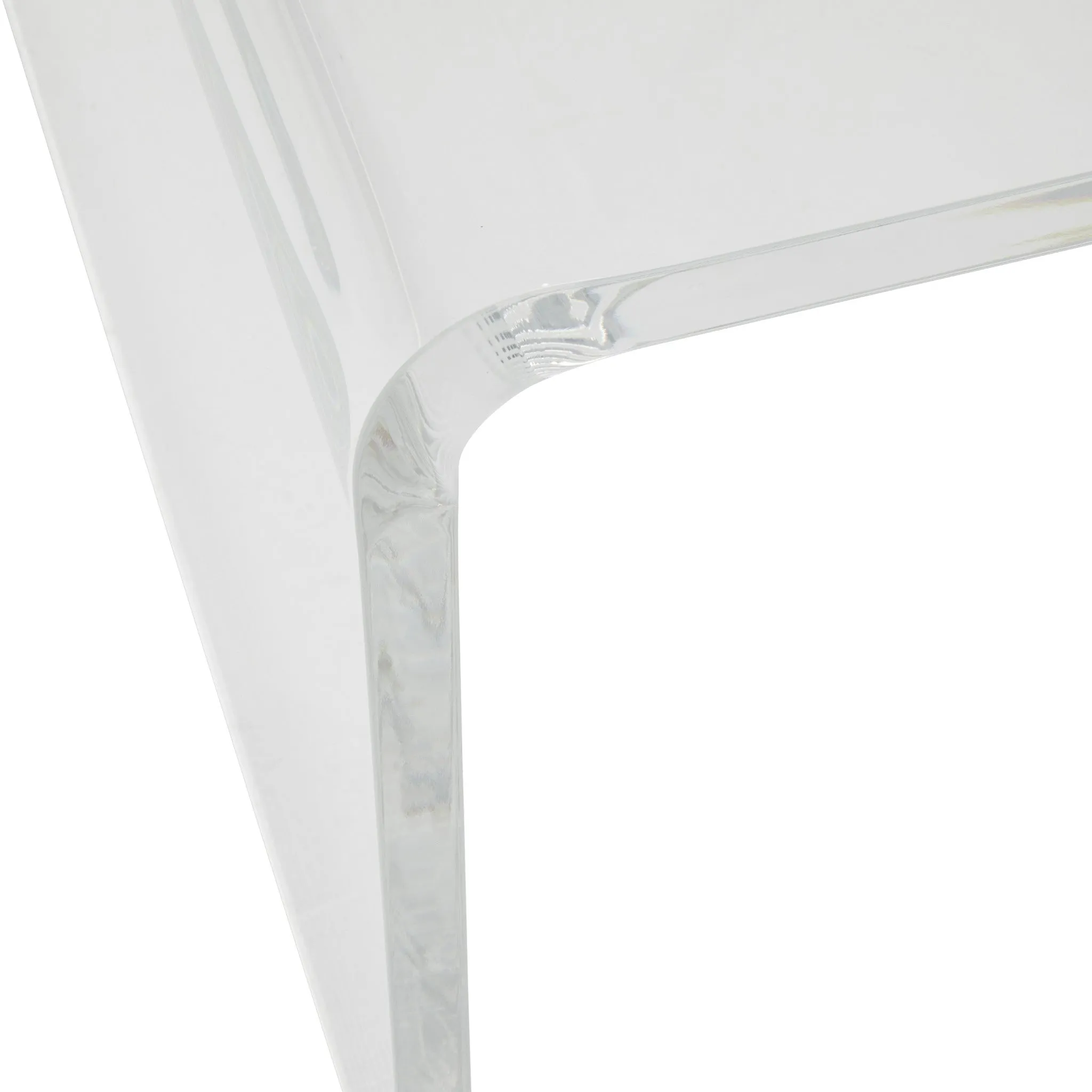 40 Clear Acrylic Sled Console Table