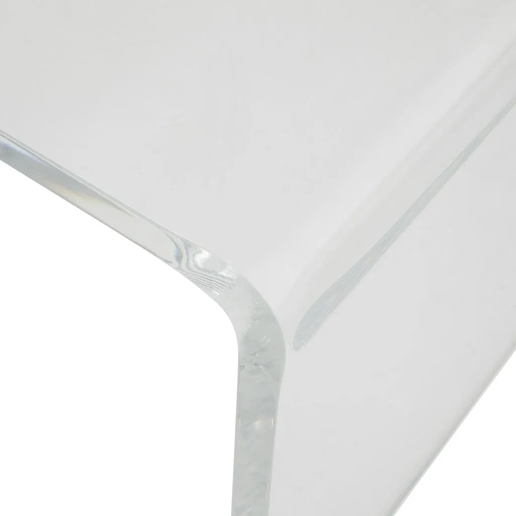 40 Clear Acrylic Sled Console Table