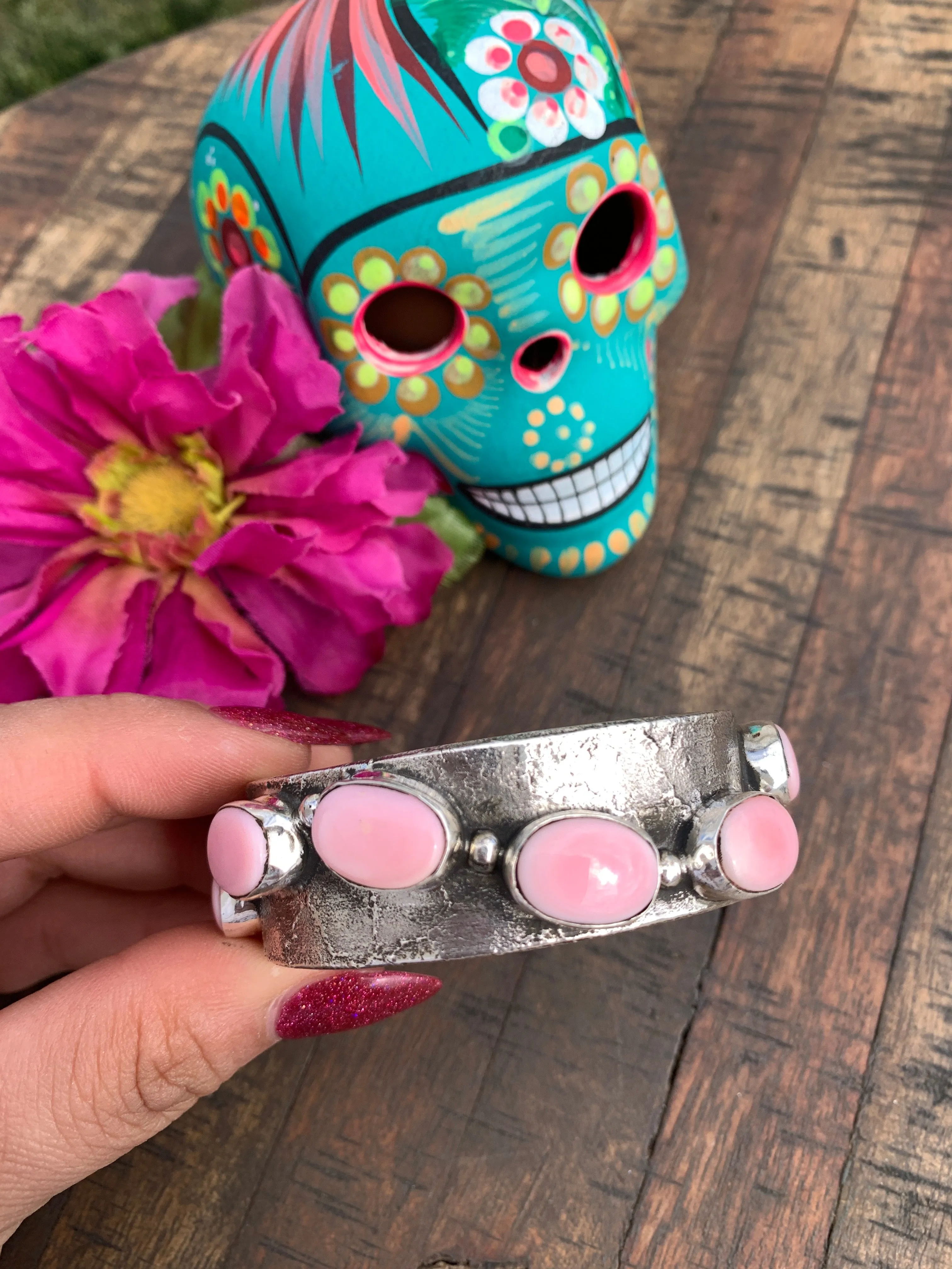 8 Stone "Cotton Candy" Cuff