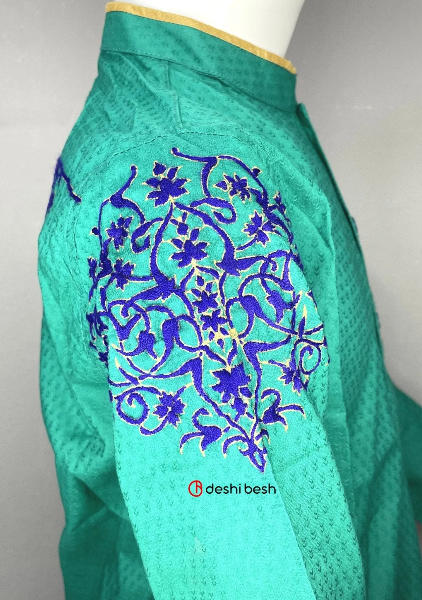 Aarong Printed Embroidered Cotton Punjabi