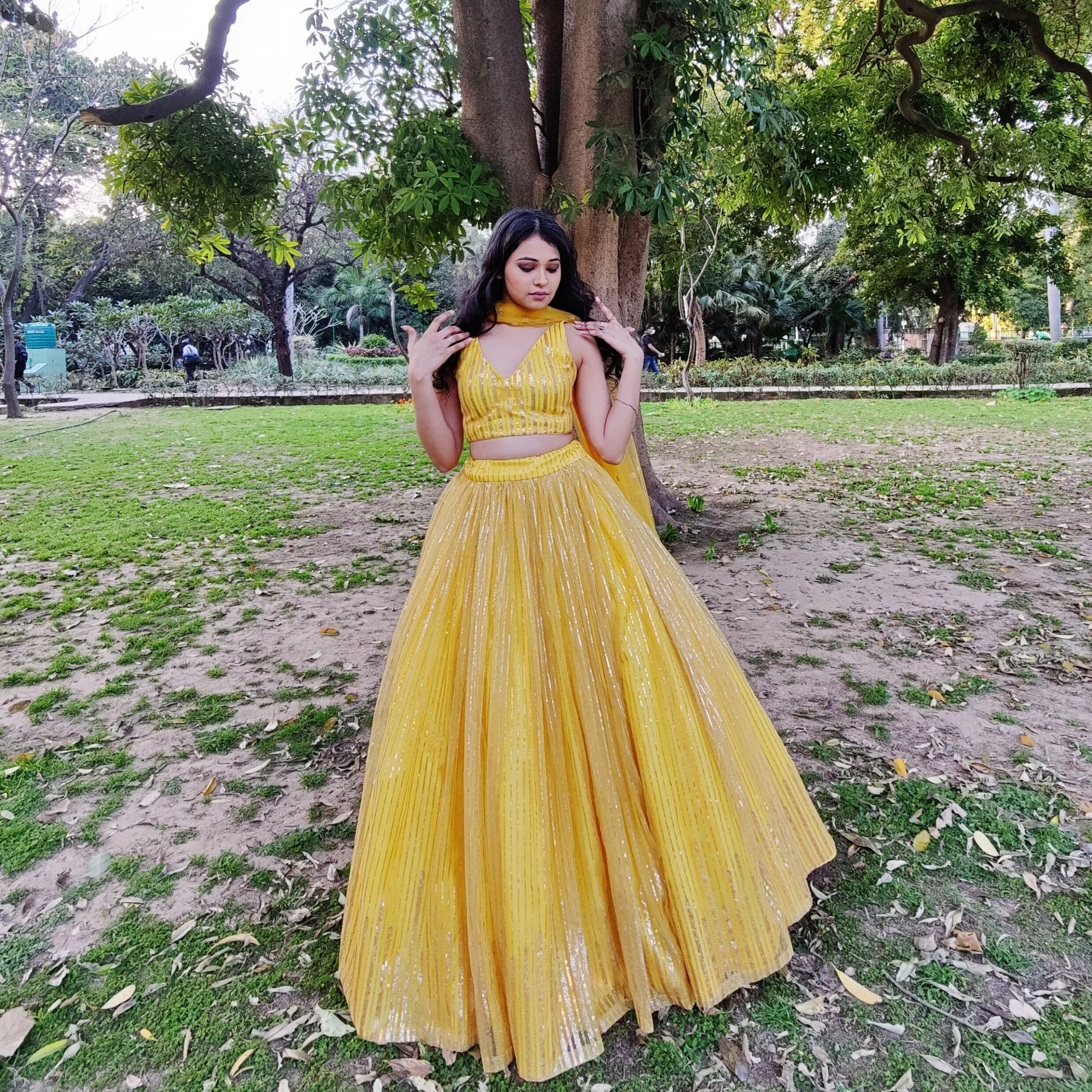 Amaltas Couture's Muskaan Sequins Net Lehenga - Rent