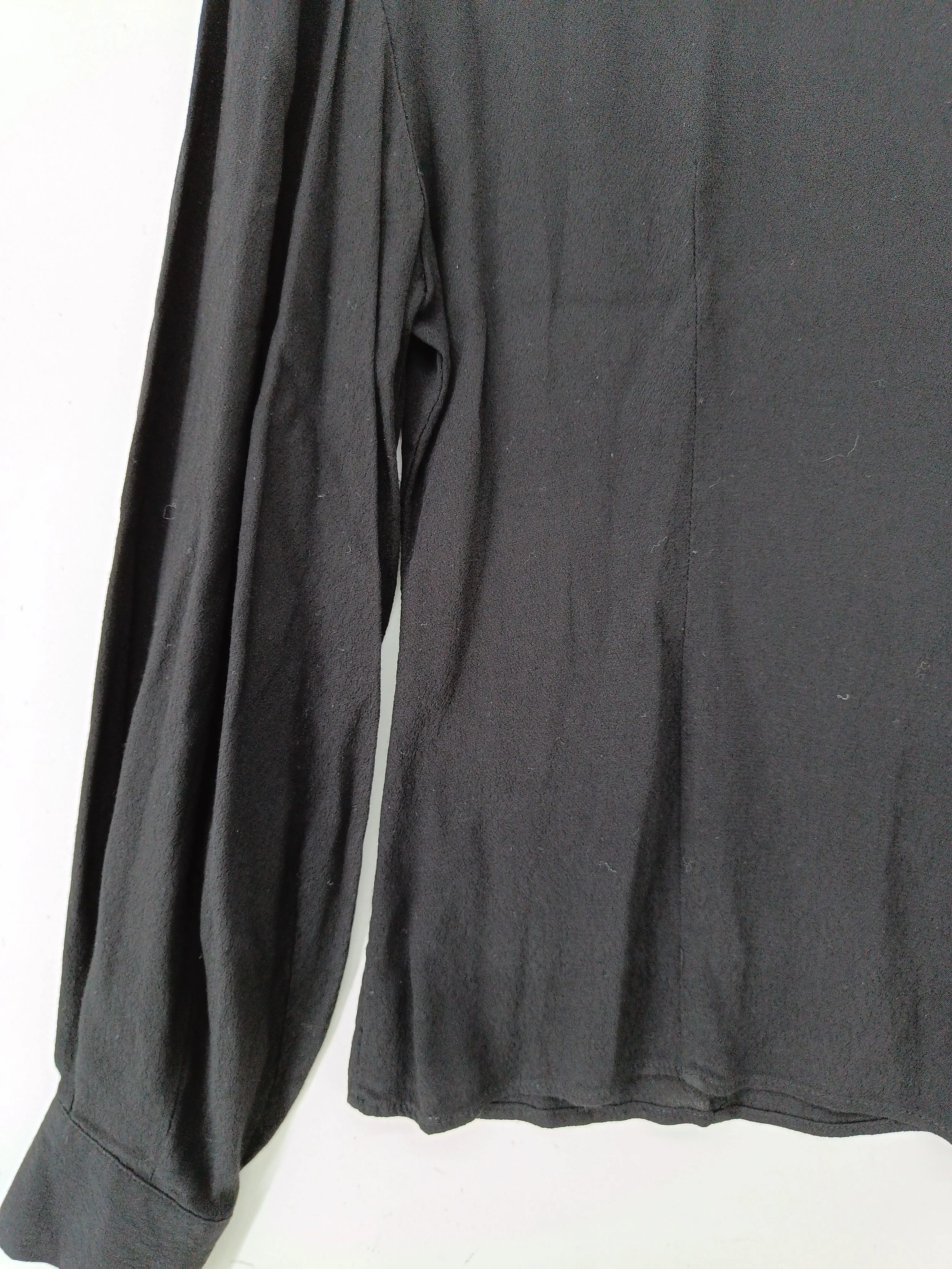 & Other Stories Women's Blouse UK 8 Black 100% Viscose