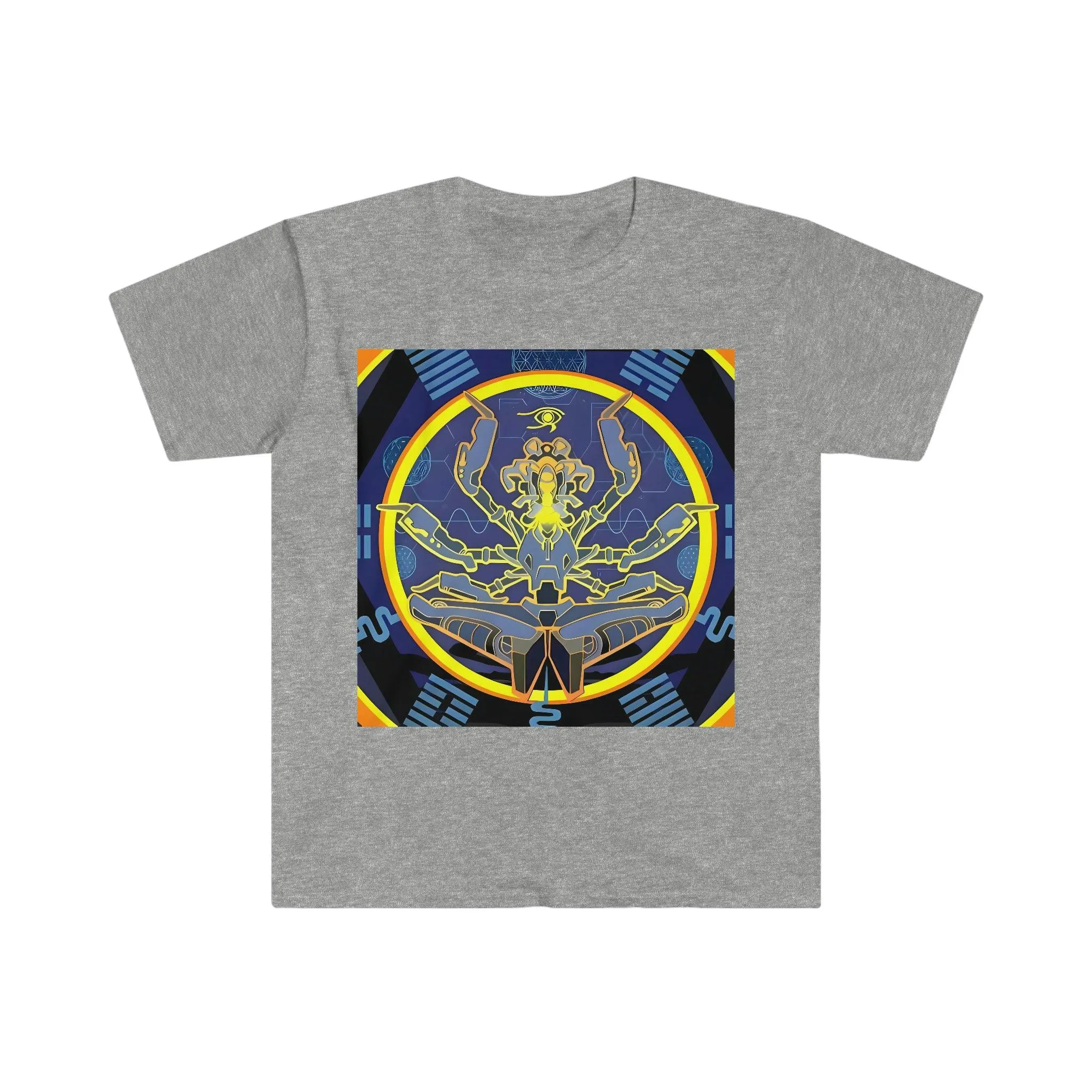 Artificial Intelligence Art Shirt - Ai Art Men's and Women's Unisex T-Shirt for Festival and Street Wear - Chaos Existence Bot v4.1