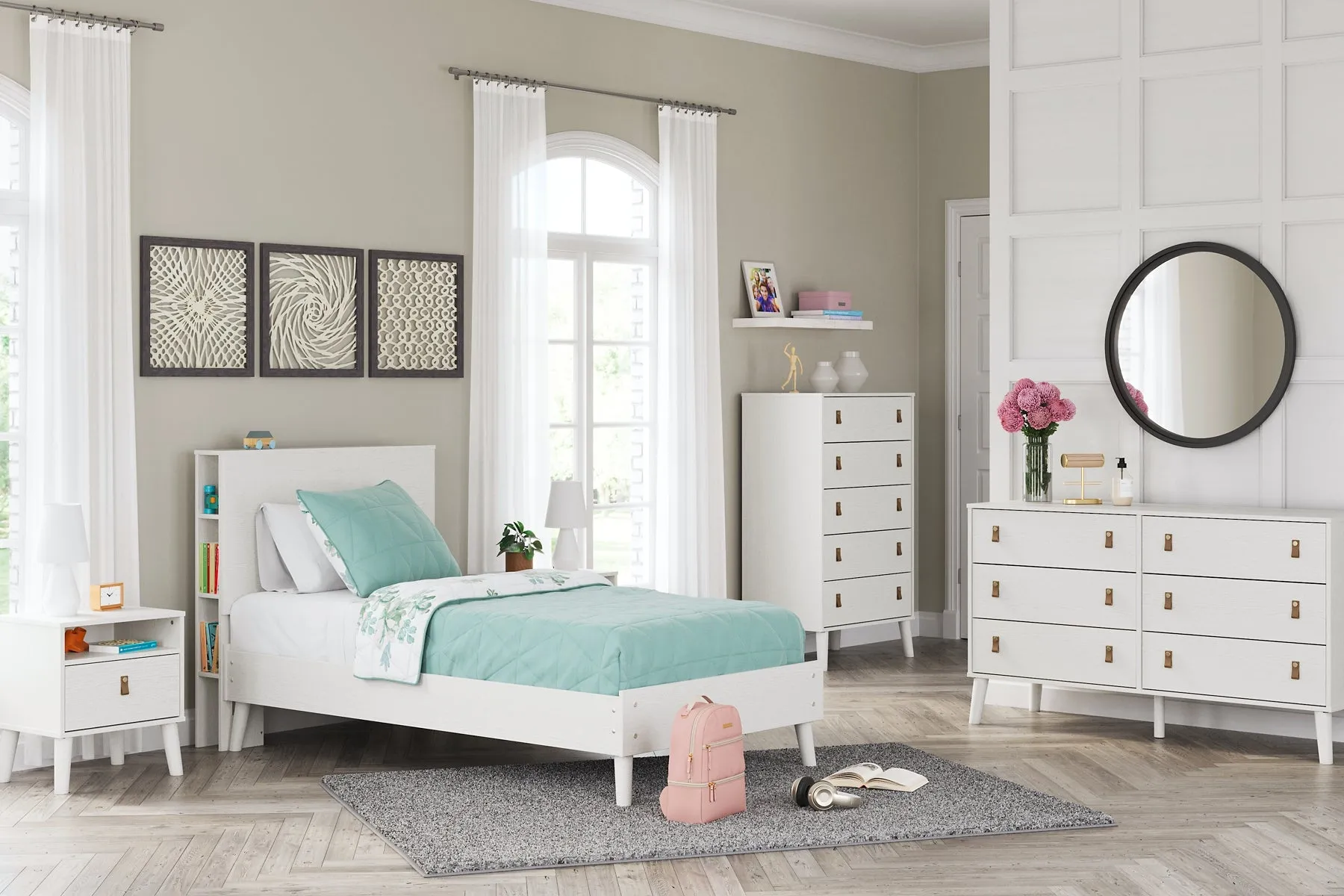 Ashley Express - Aprilyn Twin Bookcase Bed with Dresser