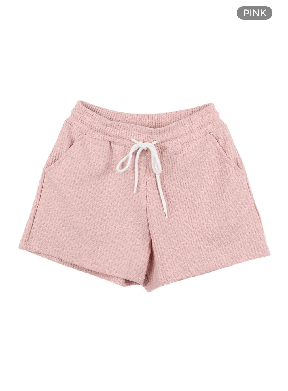 Banding Cotton Mini Shorts OA426