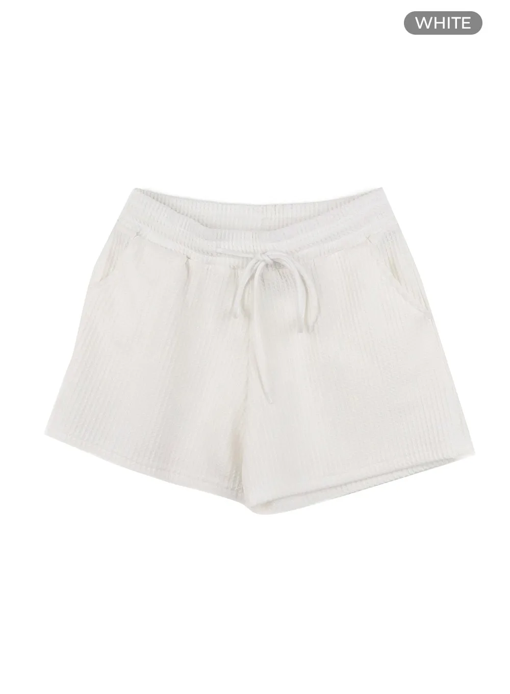 Banding Cotton Mini Shorts OA426