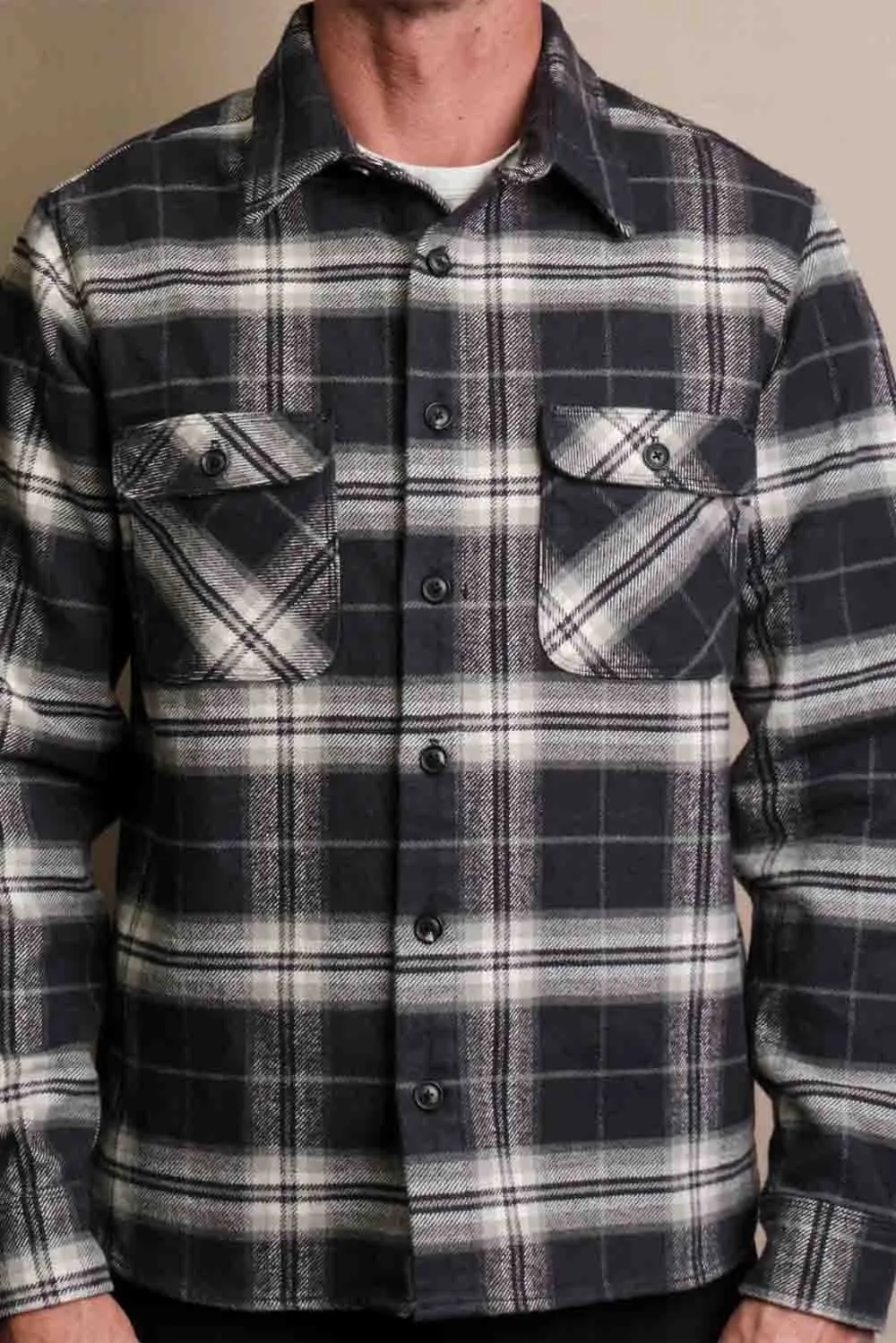 BENSON PLAID LS Midnight Navy Plaid