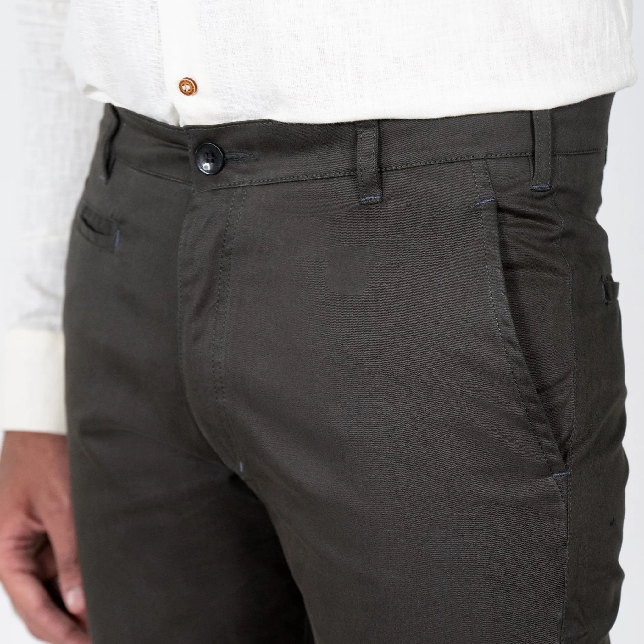 Black Color Cotton Trouser Pants for Men