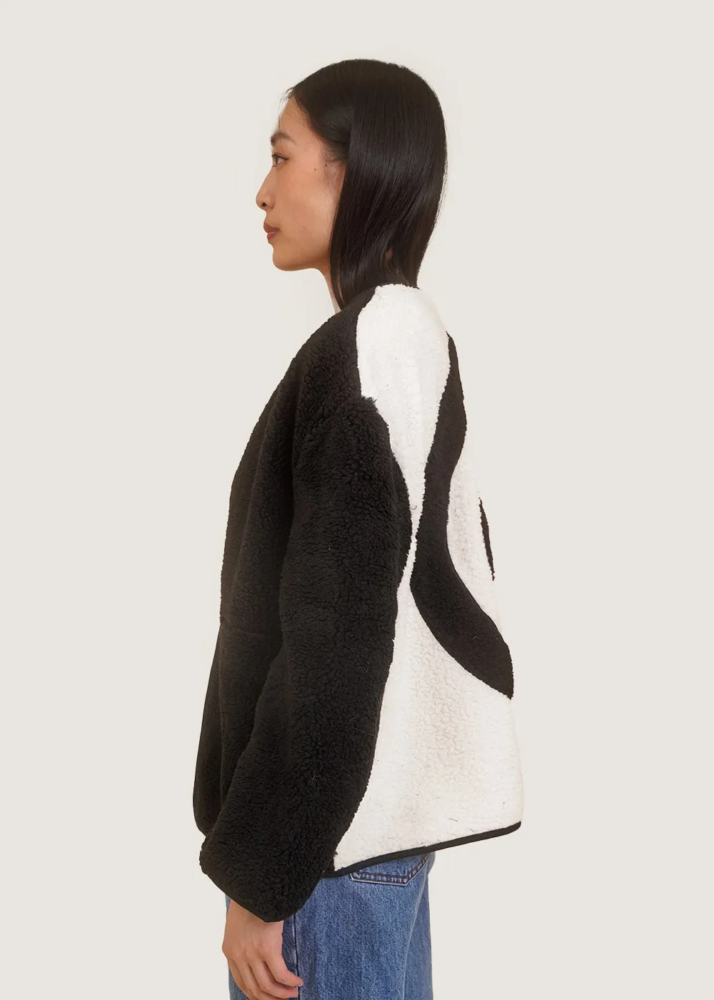 Black Sherpa Twirl Jacket