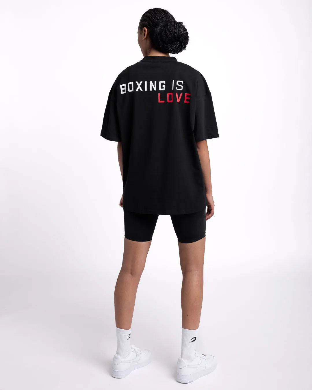 Boxing is Love Oversized T-Shirt - Black