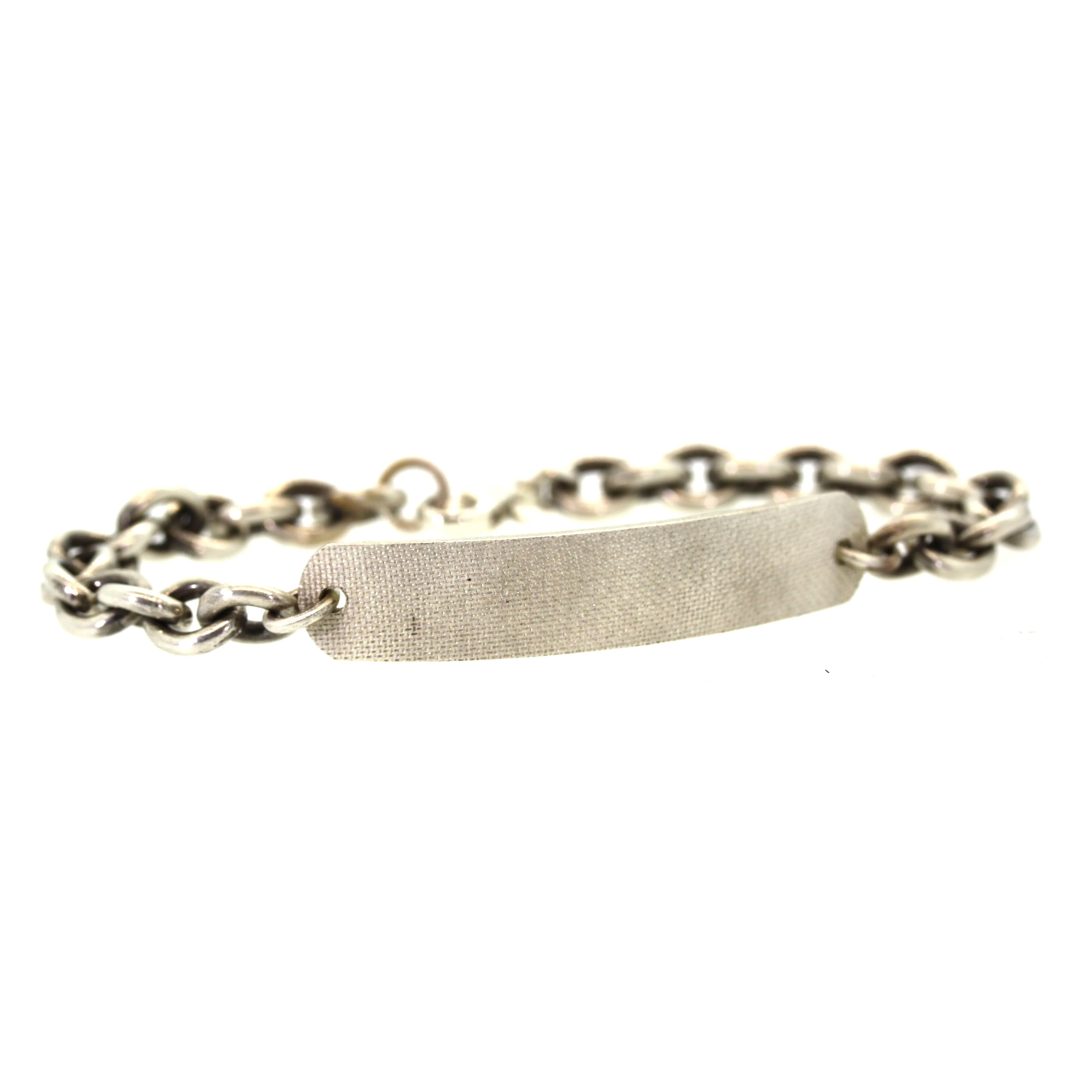 Chunky Silver Bar Bracelet