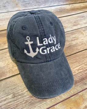 Custom Boat Name Baseball Hat