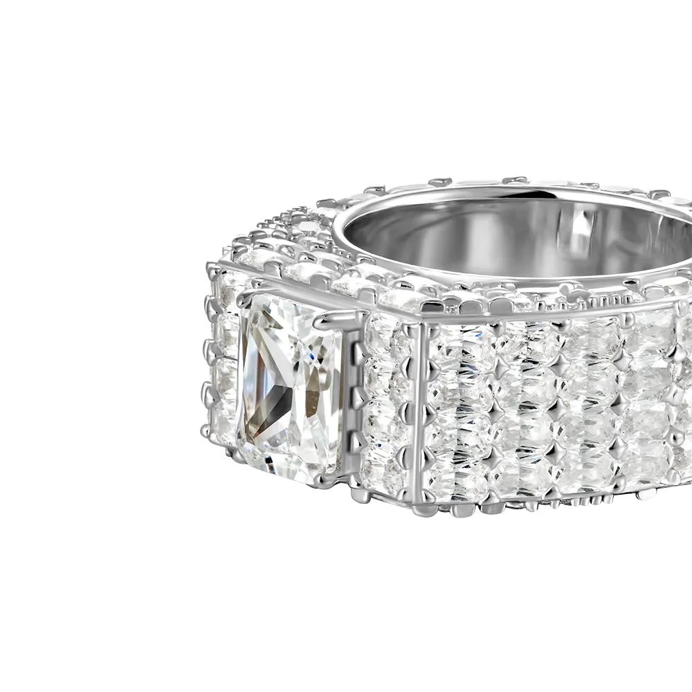 Custom Emerald Cut Eternity Band Ring