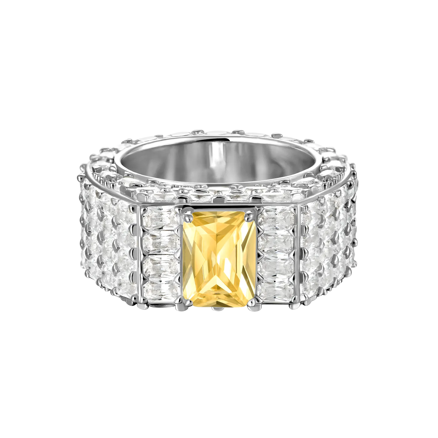 Custom Emerald Cut Eternity Band Ring