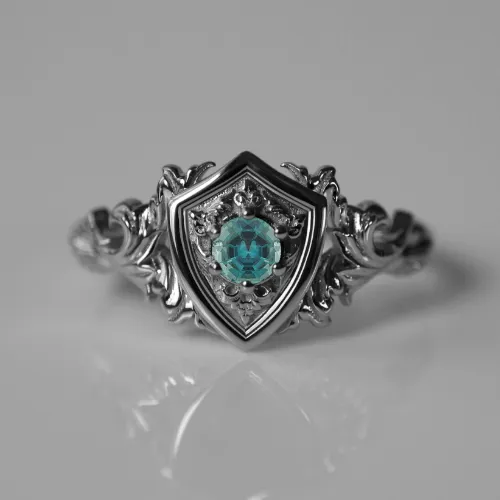 Custom Shield Ring  2500.00