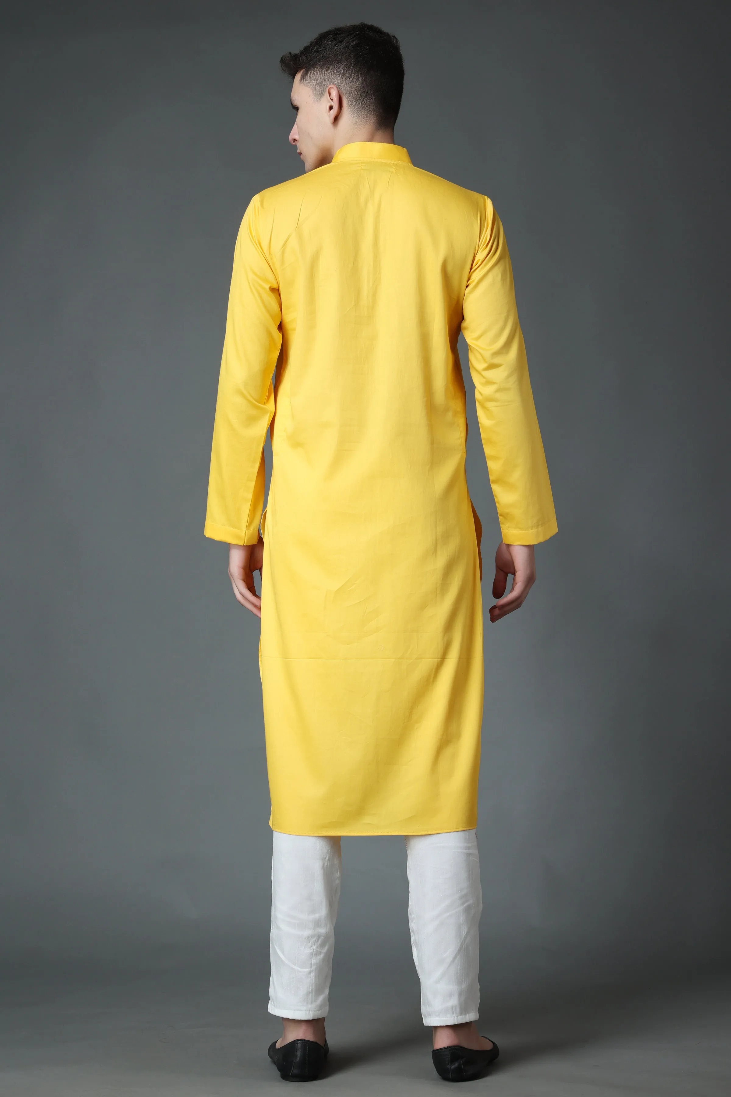 Daffodil Yellow Cotton Kurta