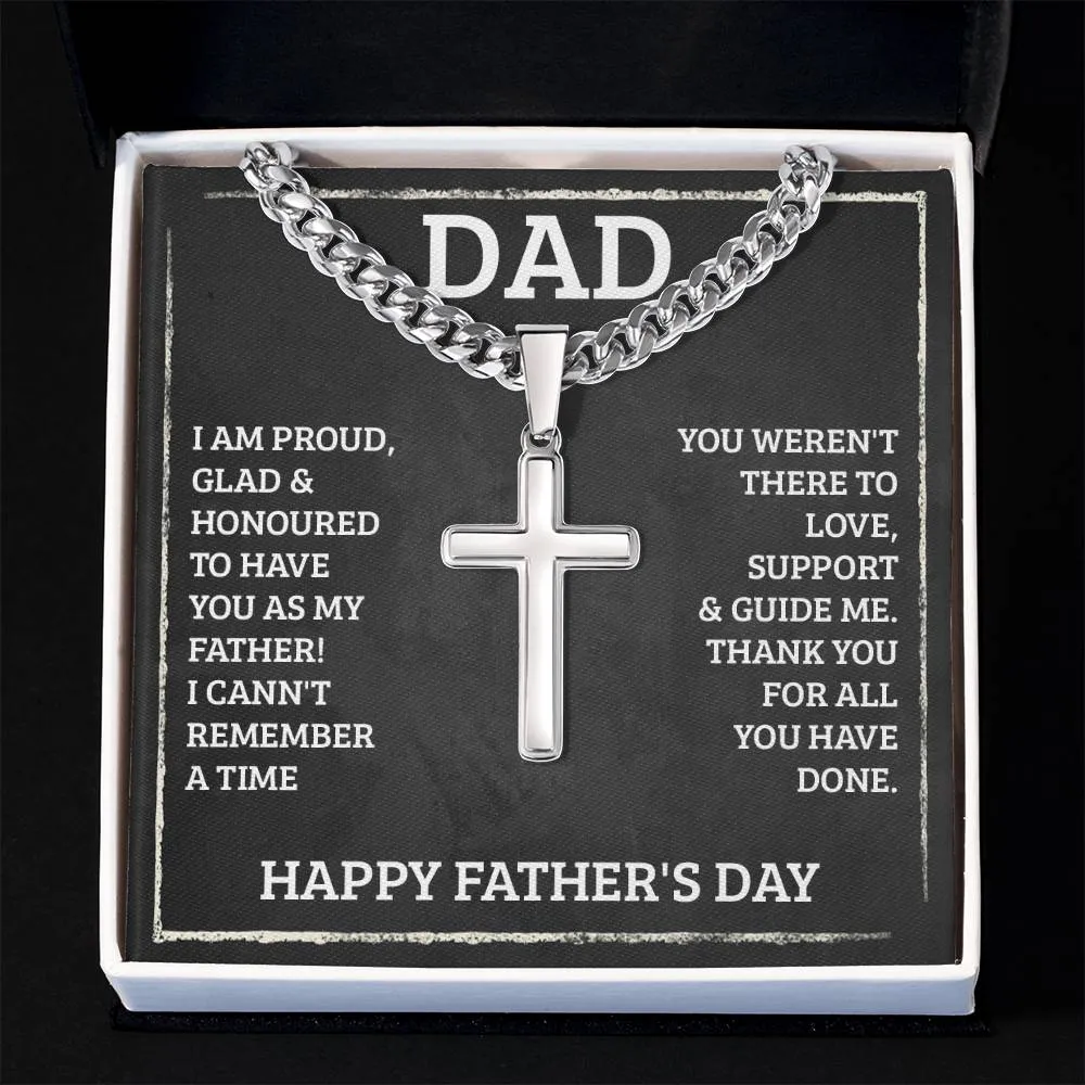 Fathers Day Gift from Daughter to Dad - I'm Proud, Glad and Honoured to Have You as My Father