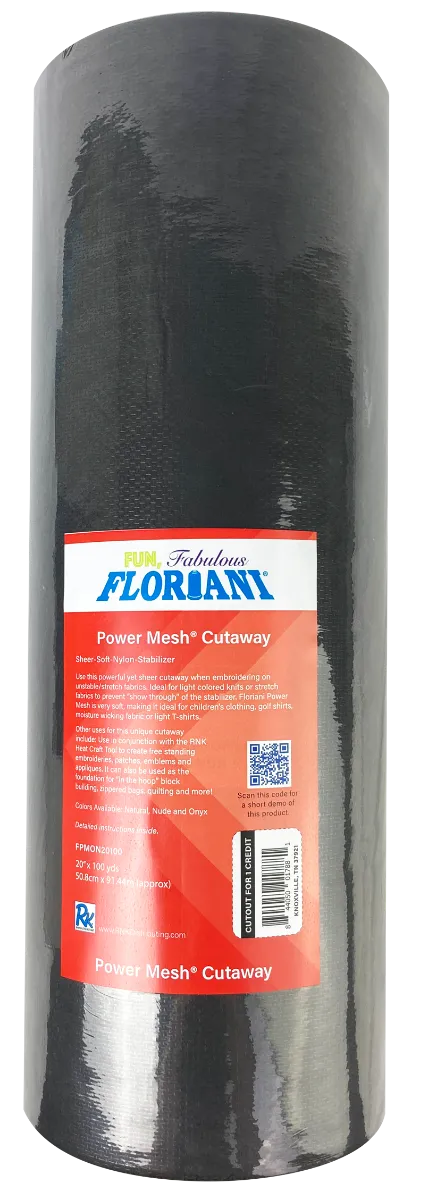 Floriani Stabilizer Power Mesh - Onyx