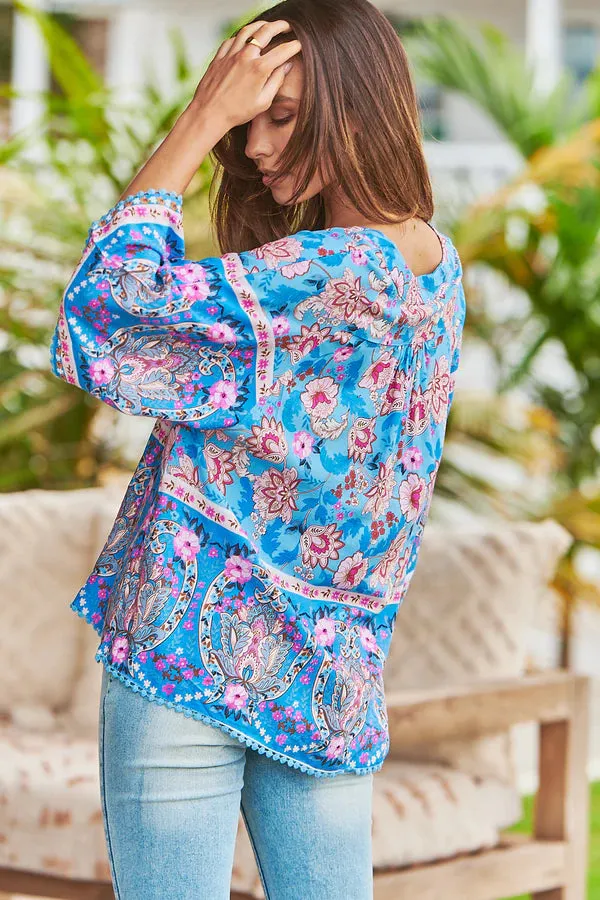 Gabriella Top Keilani Print