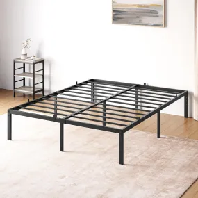 GARVEE 14 Inch Queen Bed Frame with Storage,Metal Platform Queen Bed Frame No Box Spring Needed Steel Slat Support Easy Assembly