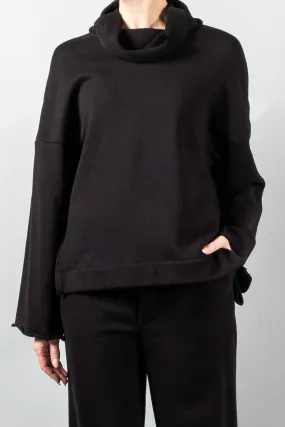 Gauchere Raw Edge Cotton Turtleneck