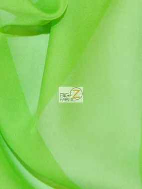 High Multi Chiffon By The Roll - 40 Yard Bolt - Lime