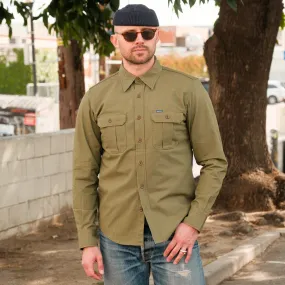 Iron Heart IHSH-354-ODG 9oz Military Shirt Olive Drab Green FINAL SALE