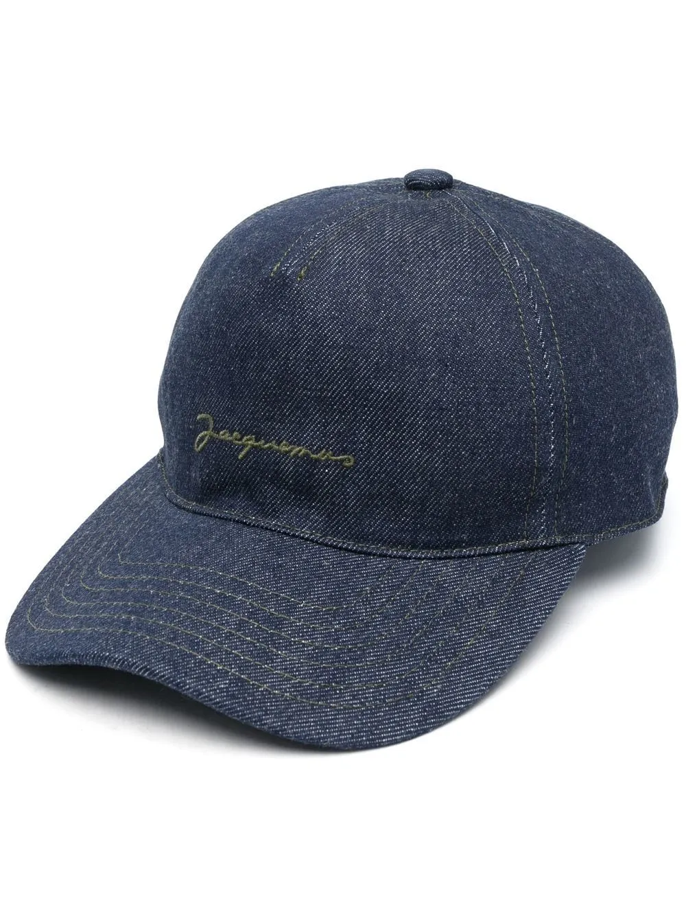 JACQUEMUS Blue Nîmes Denim Embroidered Logo Baseball Cap BNWT 56cm UK XS