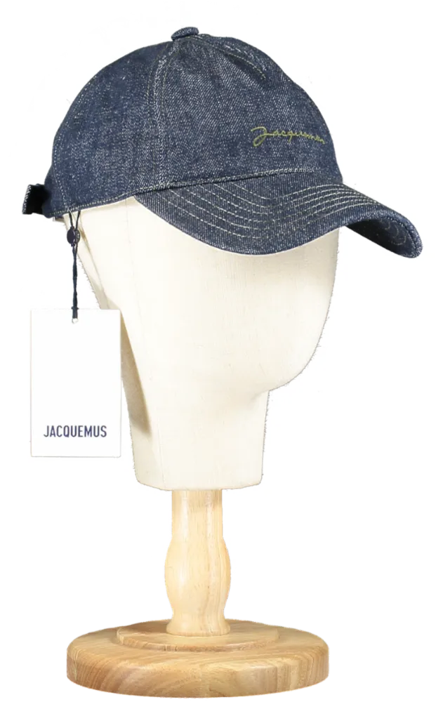 JACQUEMUS Blue Nîmes Denim Embroidered Logo Baseball Cap BNWT 56cm UK XS