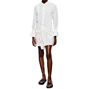 Jonathan Simkhai Tie Front Shirt Dress