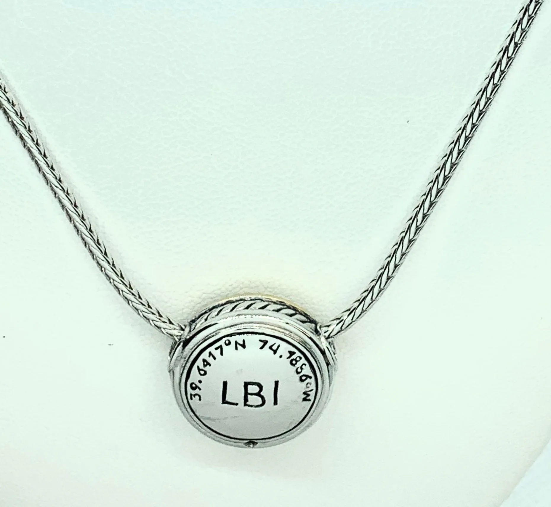 LBI Custom Latitude Longitude Necklace