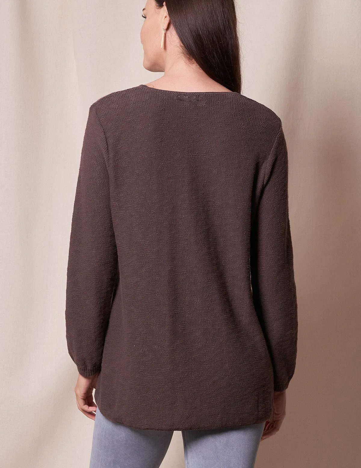 Lucia All Cotton Crew Sweater