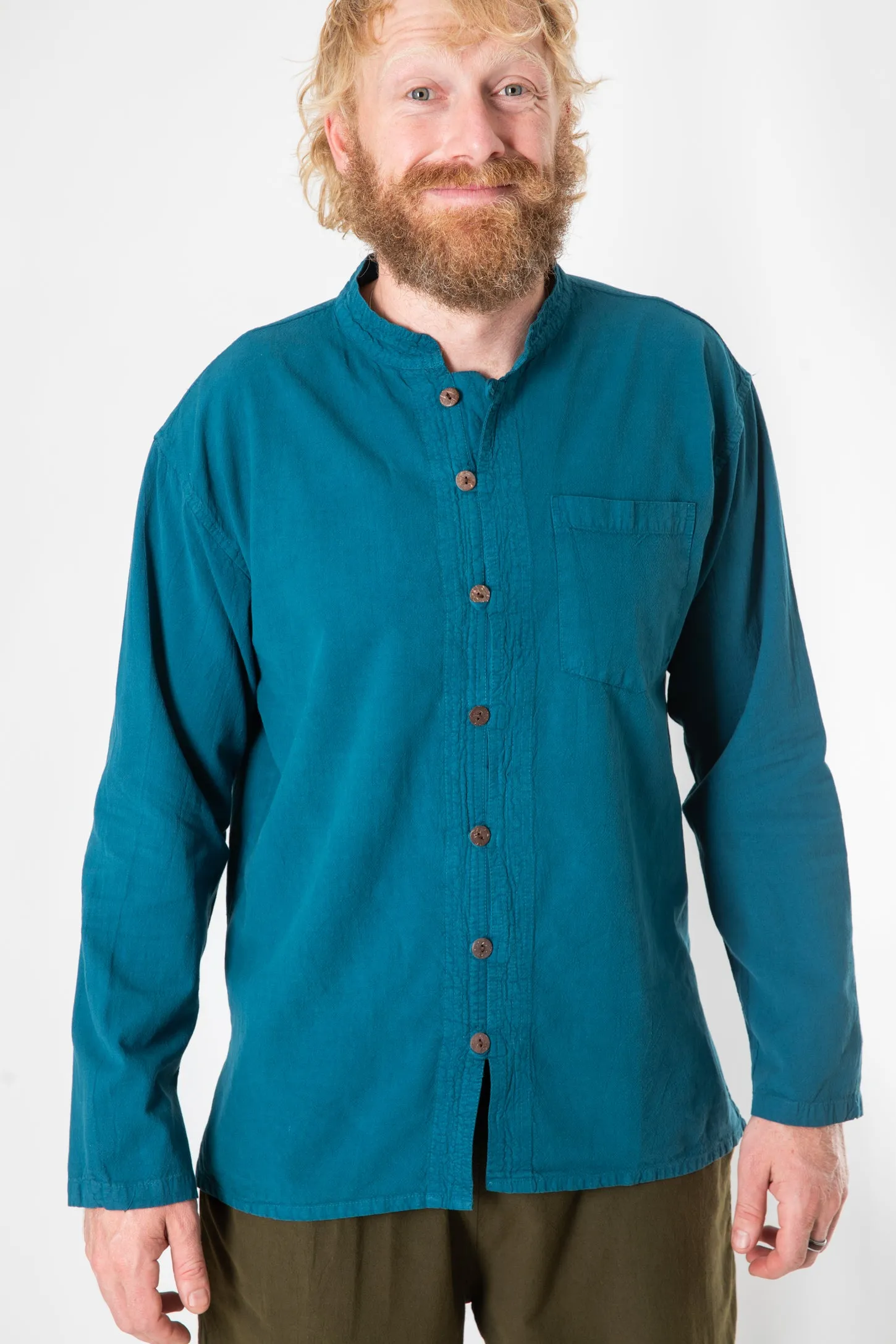 Lung Ta Cotton Poet Shirt