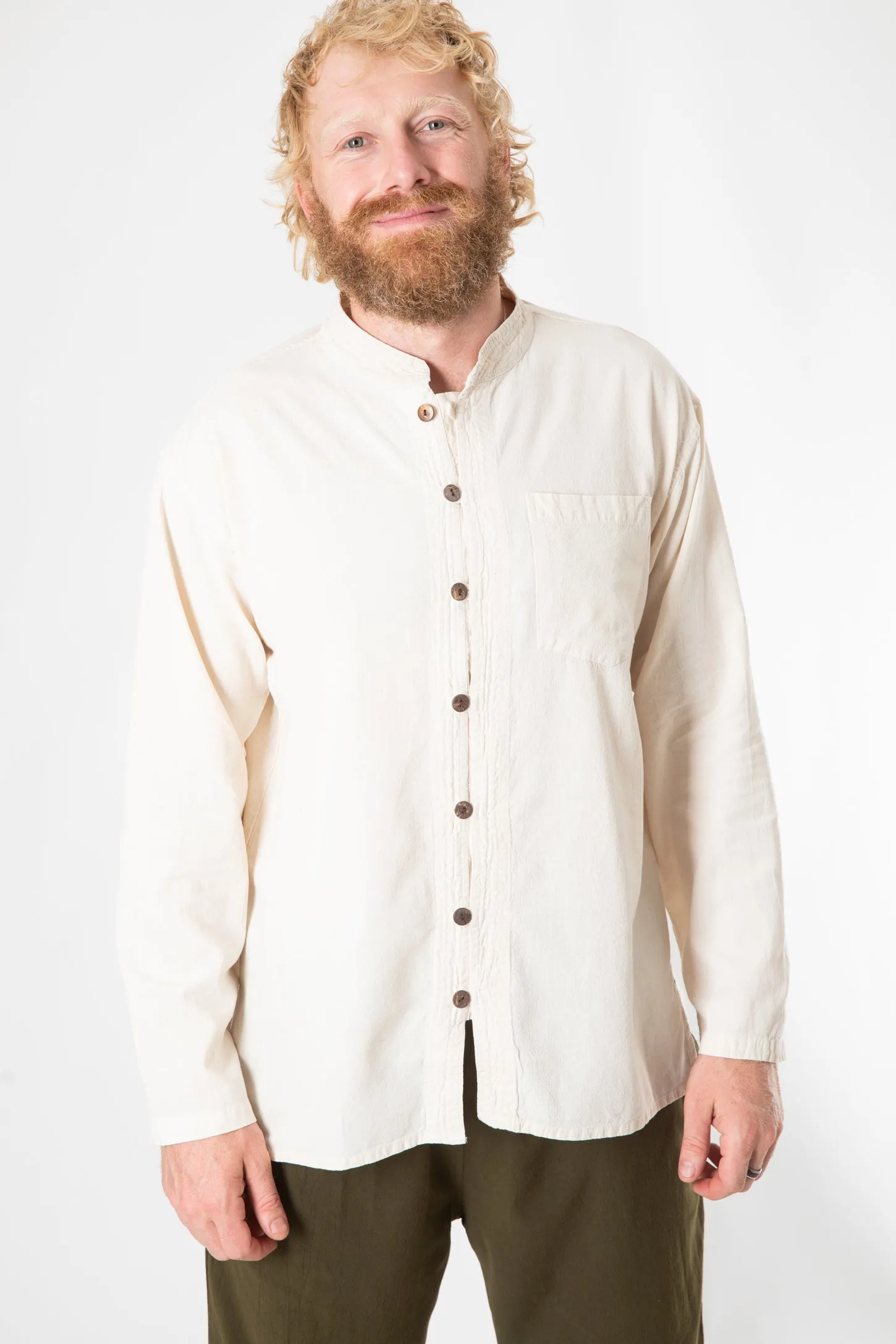 Lung Ta Cotton Poet Shirt