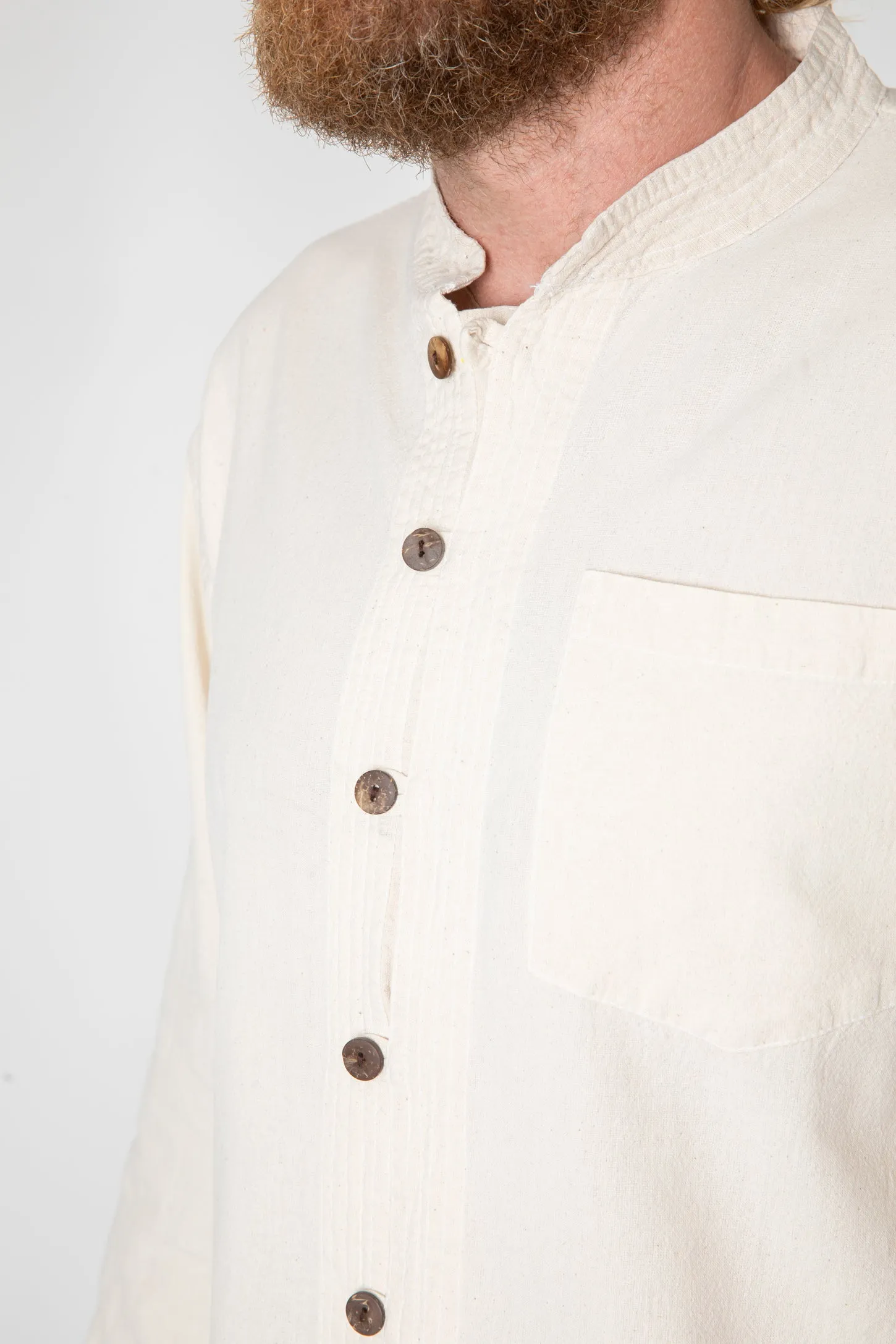 Lung Ta Cotton Poet Shirt