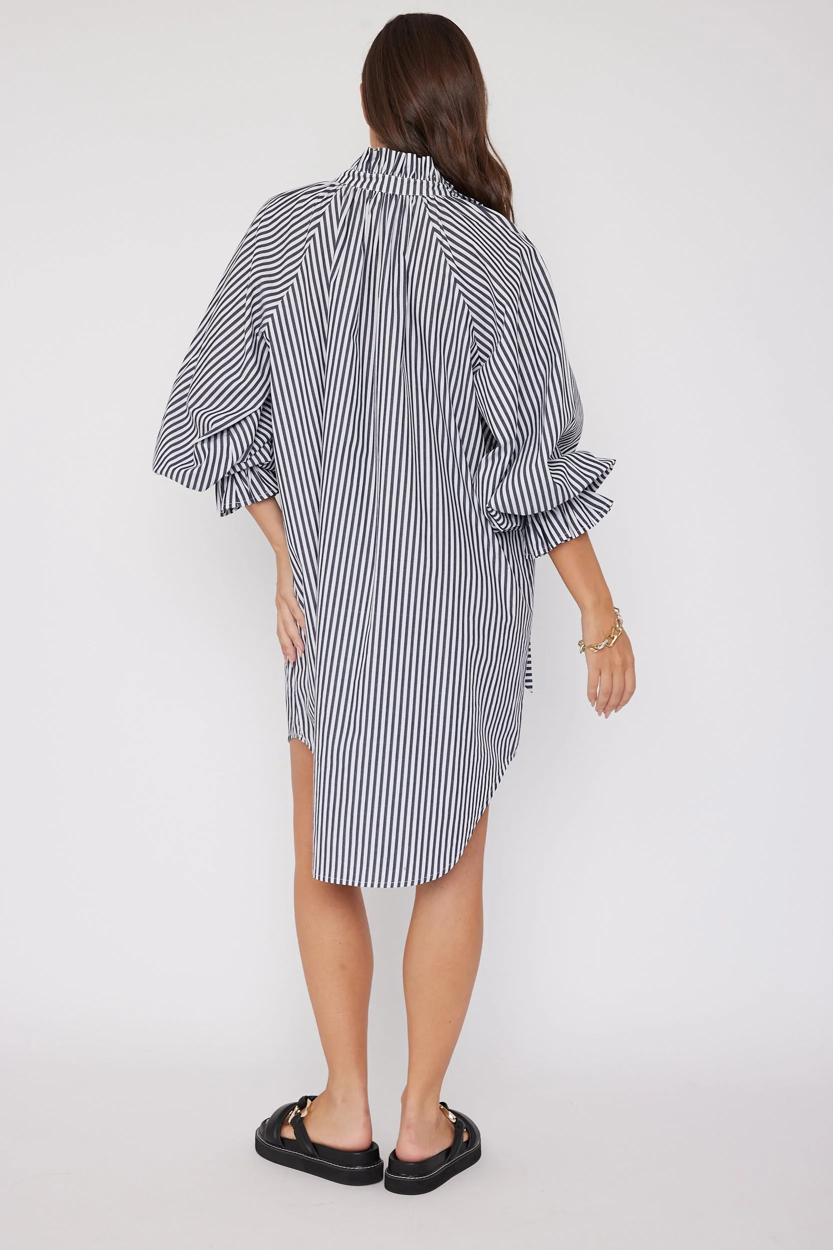 LYCIUM Dress Black Stripe