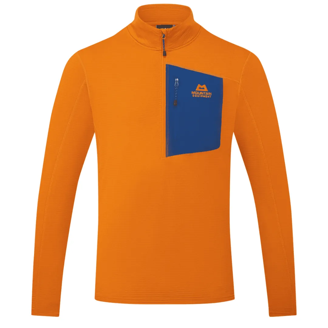 Mountain Equipment Men's Lumiko Half Zip Fleece Top (Rust/Admiral)