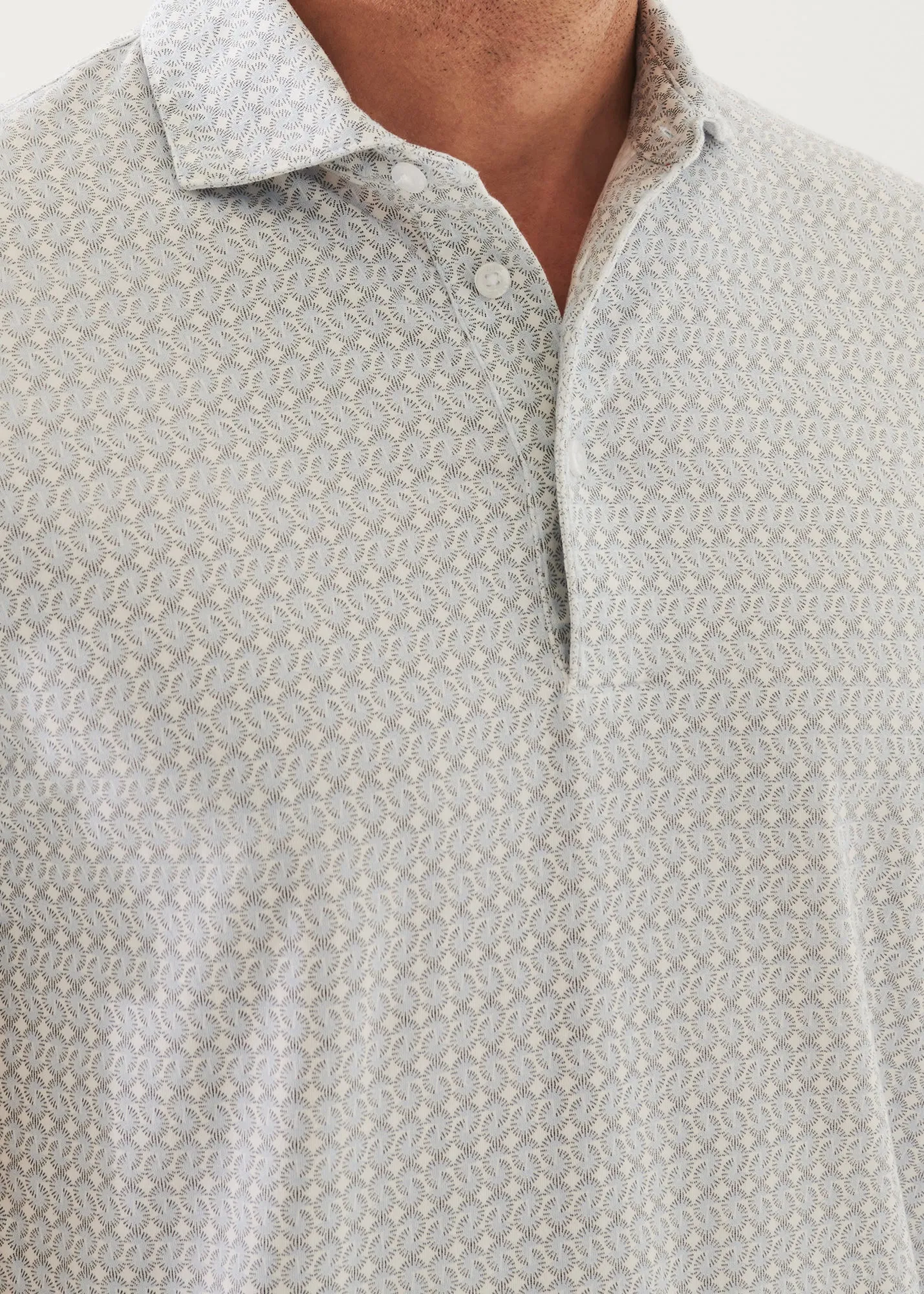 PIMA COTTON STRETCH PRINTED POLO