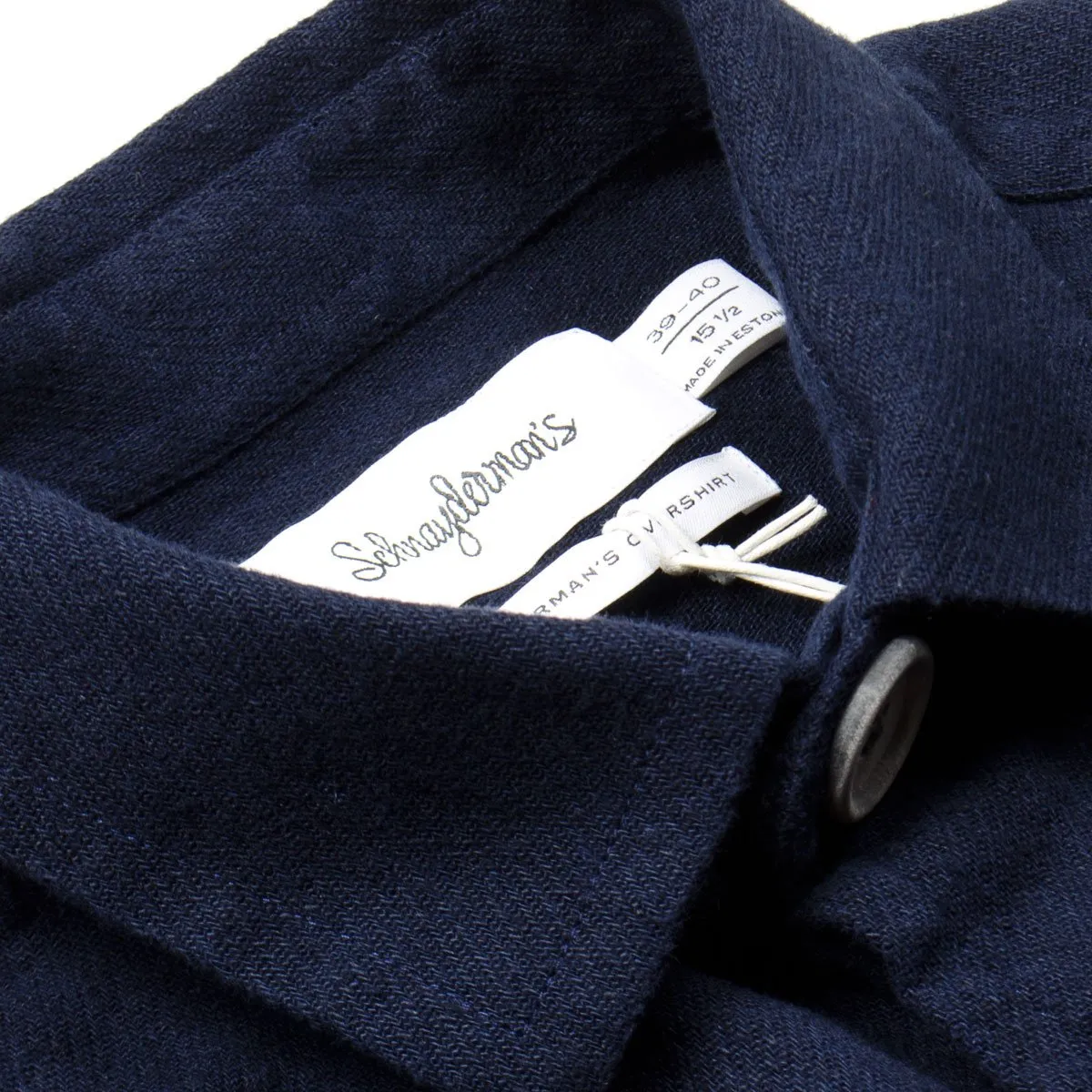 Schnayderman's - Linen Cotton Overshirt - Navy