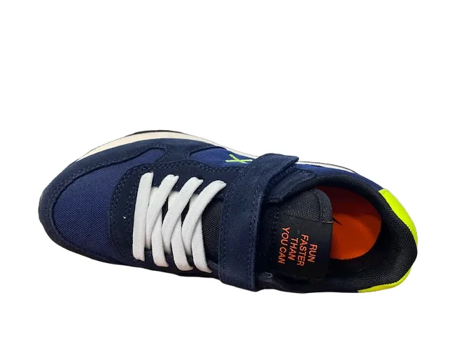 Sun68 children's sneakers Tom Fluo Z42302K 07 navy blue