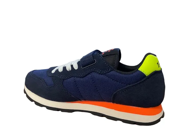 Sun68 children's sneakers Tom Fluo Z42302K 07 navy blue