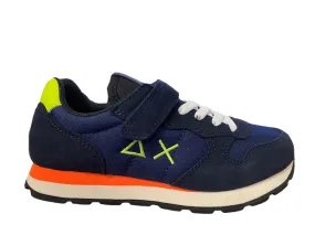 Sun68 children's sneakers Tom Fluo Z42302K 07 navy blue