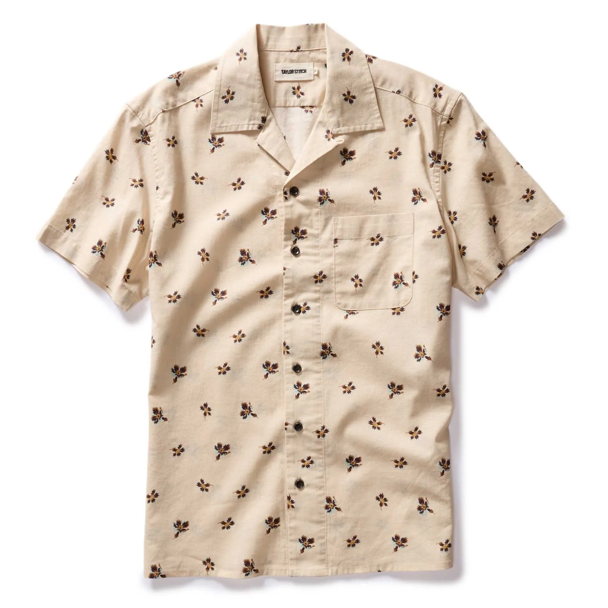 The Short Sleeve Hawthorne in Almond Floral