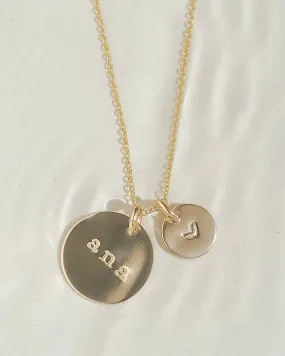 Two Disc Necklace