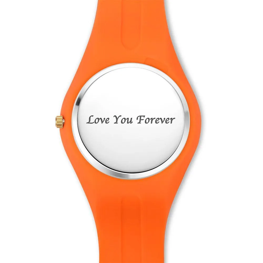 Unisex Custom Silicone Photo Watch 41mm